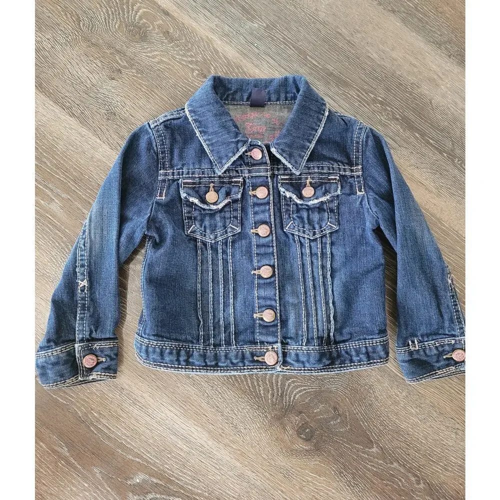 Gap‎ Toddler Girls Denim Jacket size 3t #3